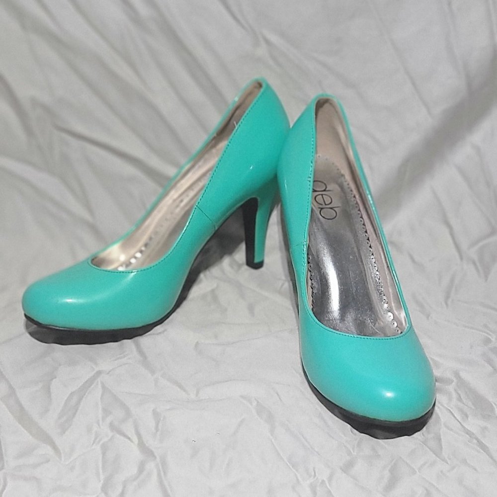 Teal Pumps Size 8.5